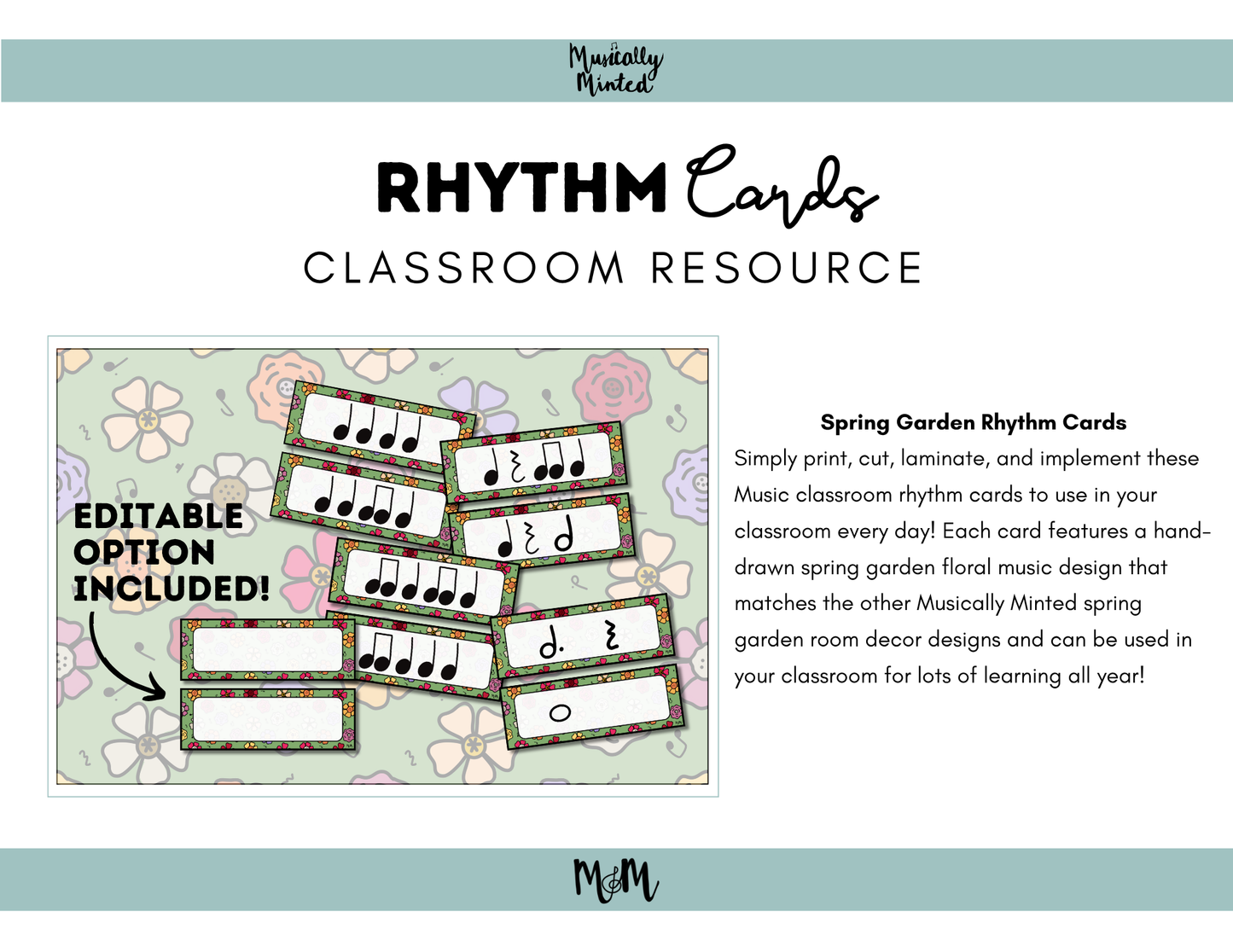 Spring Garden: Rhythm Cards DIGITAL DOWNLOAD