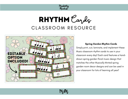 Spring Garden: Rhythm Cards DIGITAL DOWNLOAD