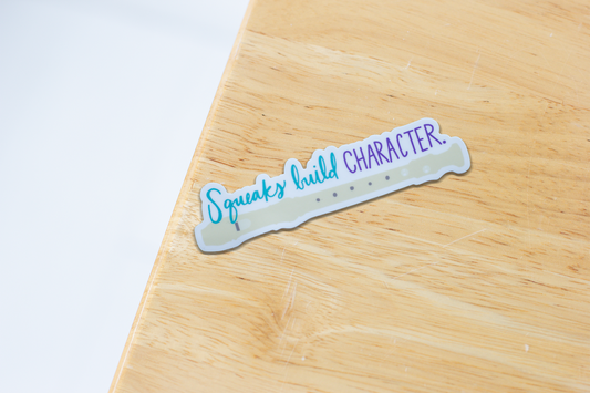 Squeaks Build Character Sticker