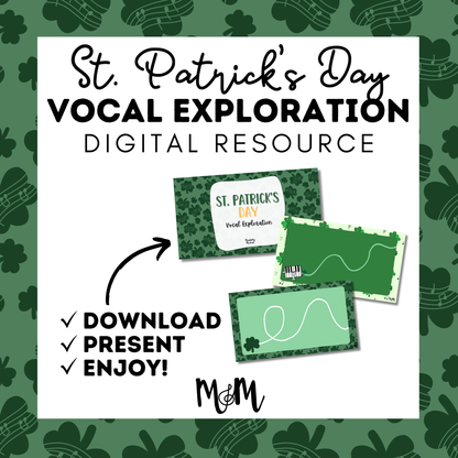 St. Patrick’s Day Vocal Exploration | Google Slides | March Music Activity DIGITAL DOWNLOAD