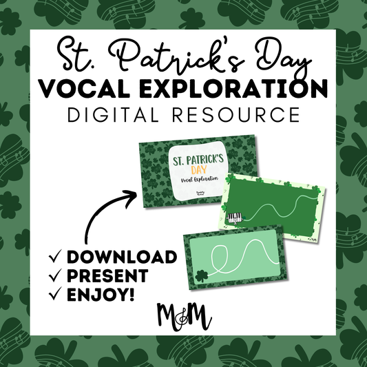 St. Patrick’s Day Vocal Exploration | Google Slides | March Music Activity DIGITAL DOWNLOAD