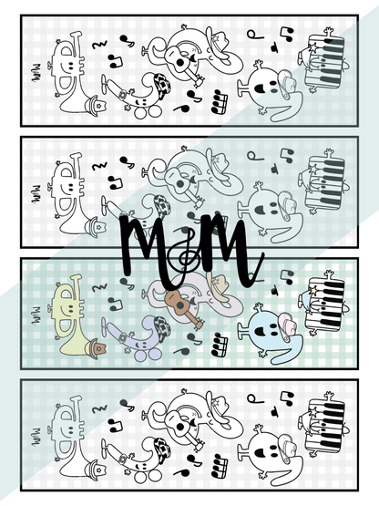 Texas Favs | Music Bookmarks | Printable Coloring Activity DIGITAL DOWNLOAD