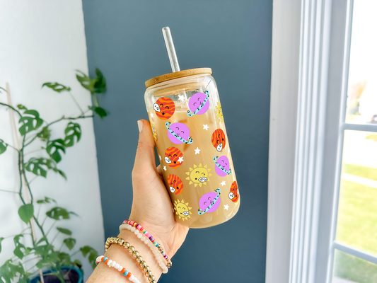 The Planets Glass Can