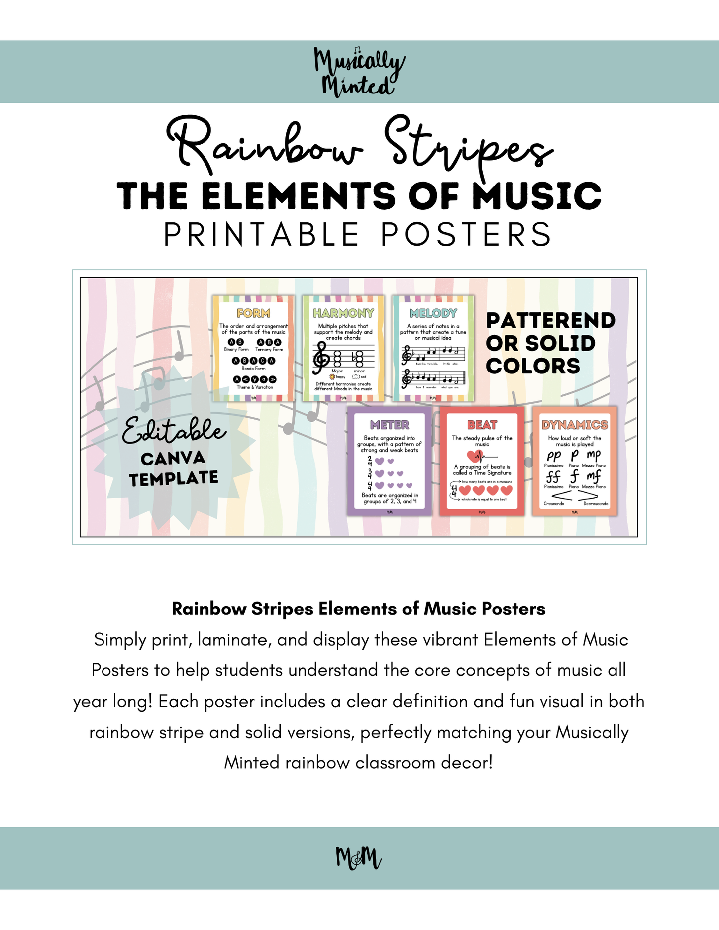 Rainbow Stripes: Elements of Music DIGITAL DOWNLOAD