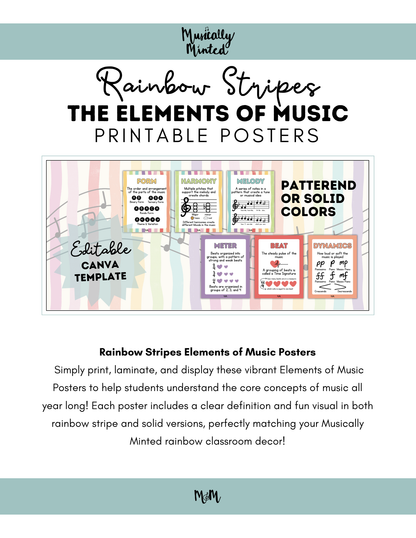 Rainbow Stripes: Elements of Music DIGITAL DOWNLOAD