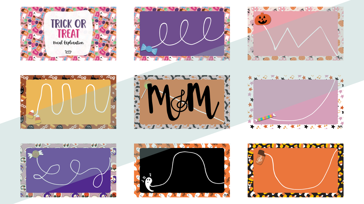 Trick or Treat | Vocal Exploration | Google Slides | Halloween Music Class Activity | Vocal Warm-up DIGITAL DOWNLOAD