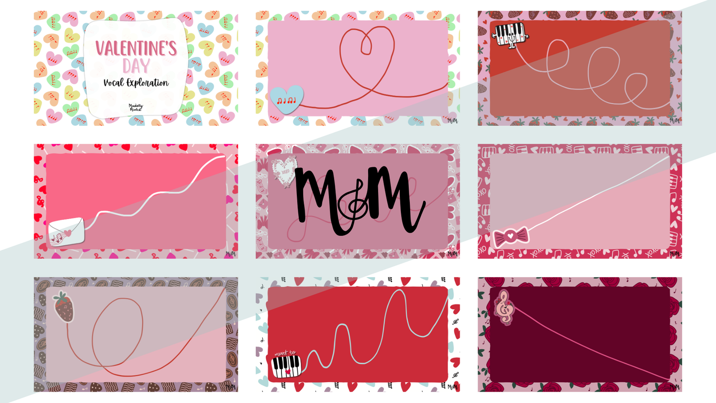 Valentines Day | Vocal Exploration Google Slides | Music Class Activity DIGITAL DOWNLOAD