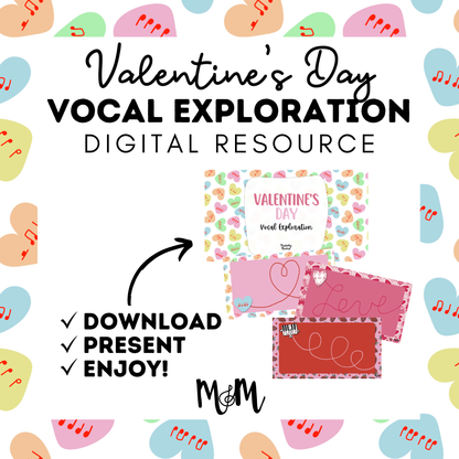 Valentines Day | Vocal Exploration Google Slides | Music Class Activity DIGITAL DOWNLOAD
