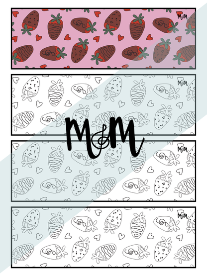 Valentines Day | Music Bookmarks | Printable Coloring Activity DIGITAL DOWNLOAD