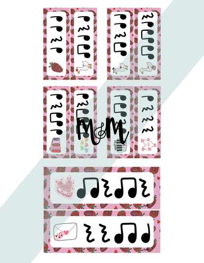 Valentines Day: Write the Room | Rhythm Level 1 | Music Activity | DIGITAL DOWNLOAD