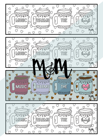 Winter Wonderland | Music Bookmarks | Printable Coloring Activity DIGITAL DOWNLOAD