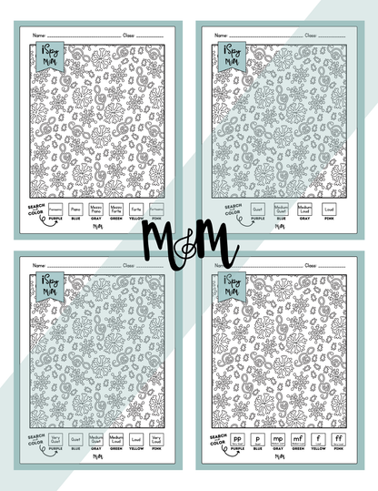 Winter Wonderland | Color by Music | iSpy Dynamics and Rhythm Values DIGITAL DOWNLOAD (Copy)