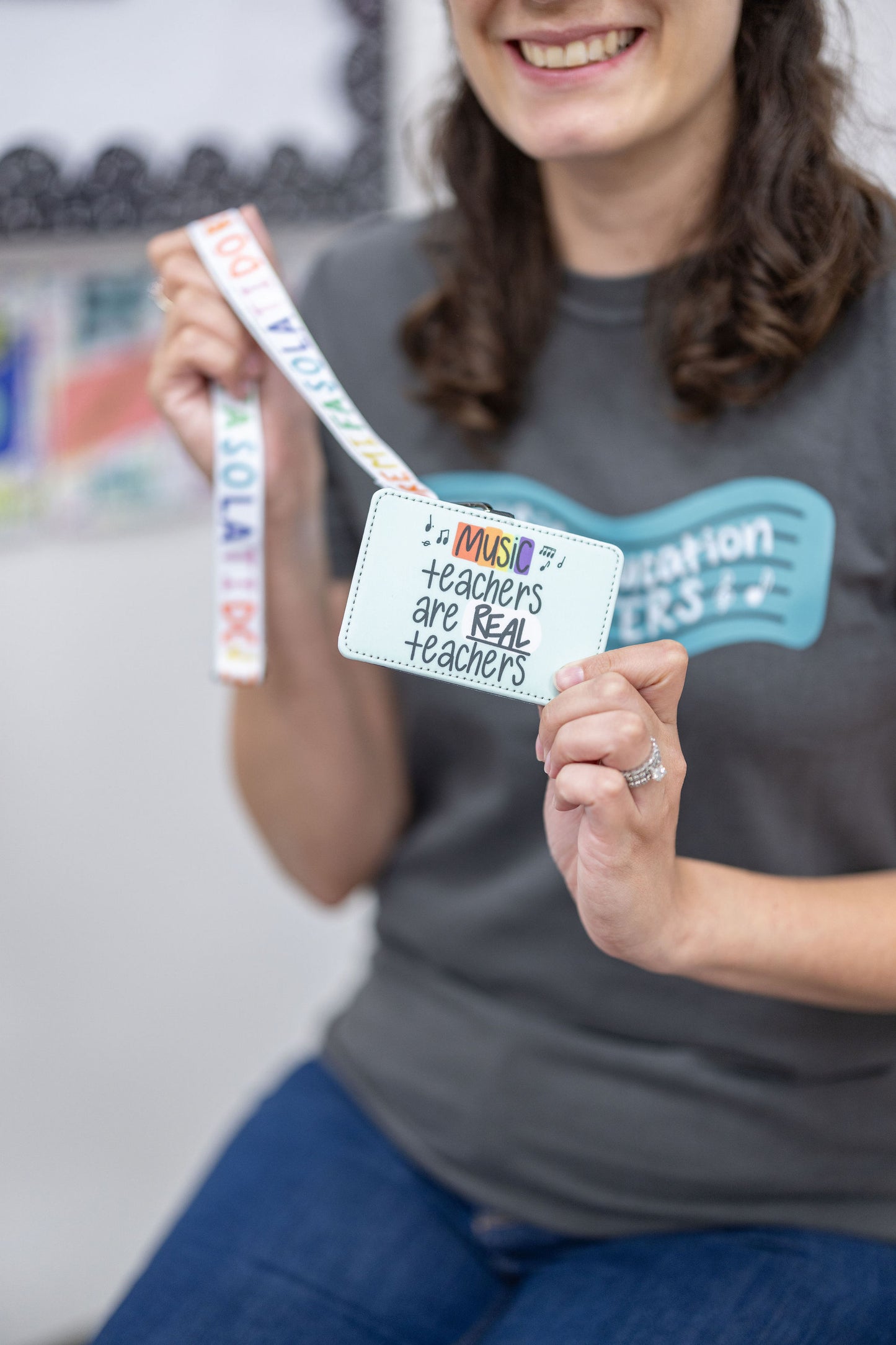Music Teachers Are Real Teachers ID Badge Holder