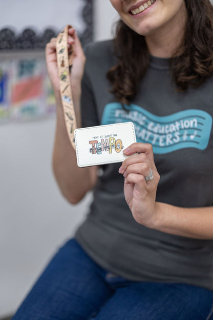 Move At Your Own Tempo ID Badge Holder