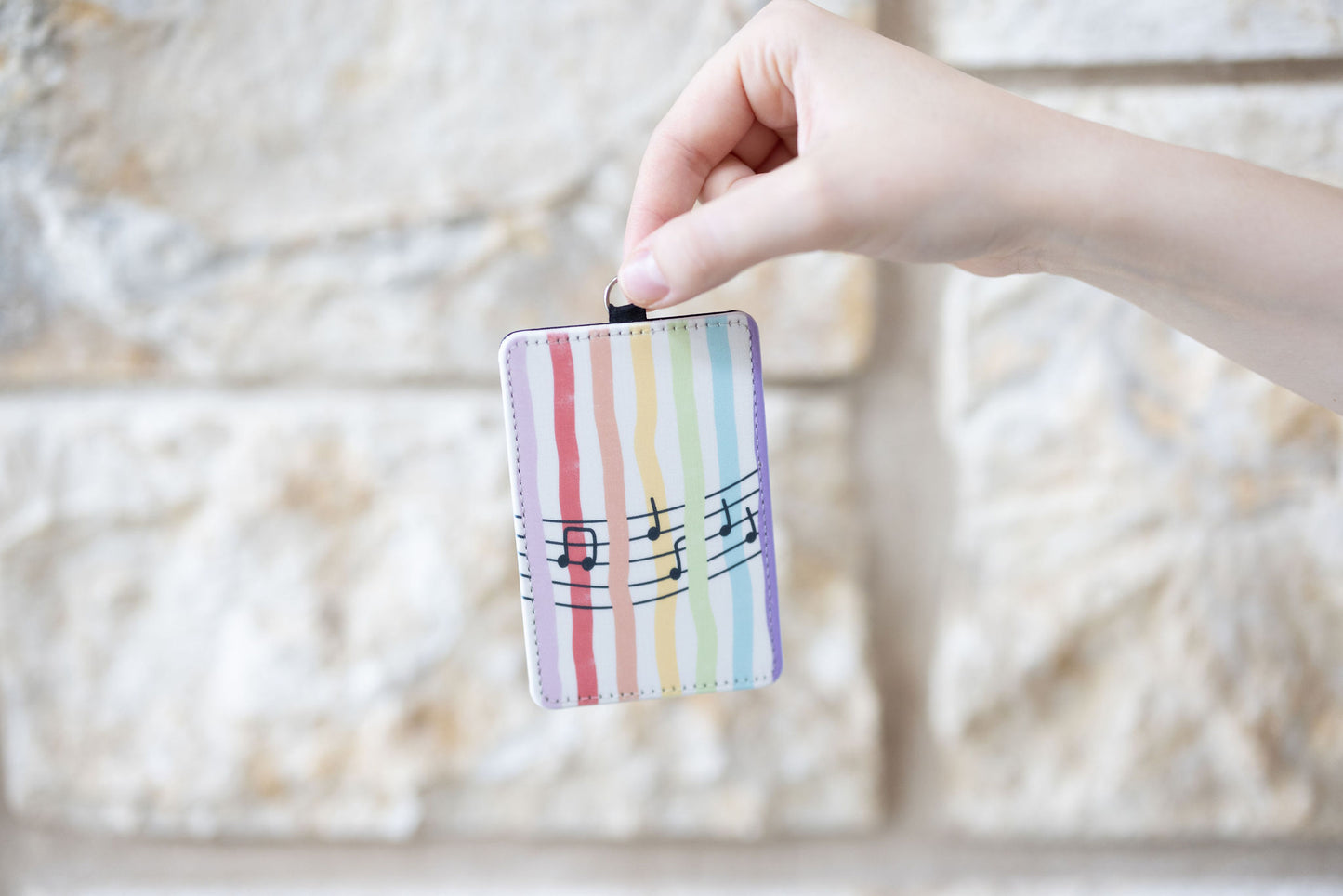 Rainbow Stripes ID Badge Holder