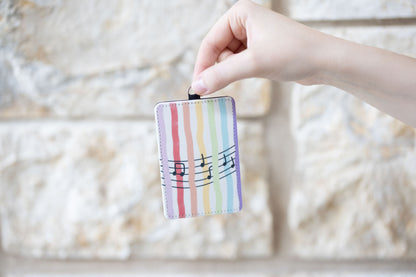 Rainbow Stripes ID Badge Holder