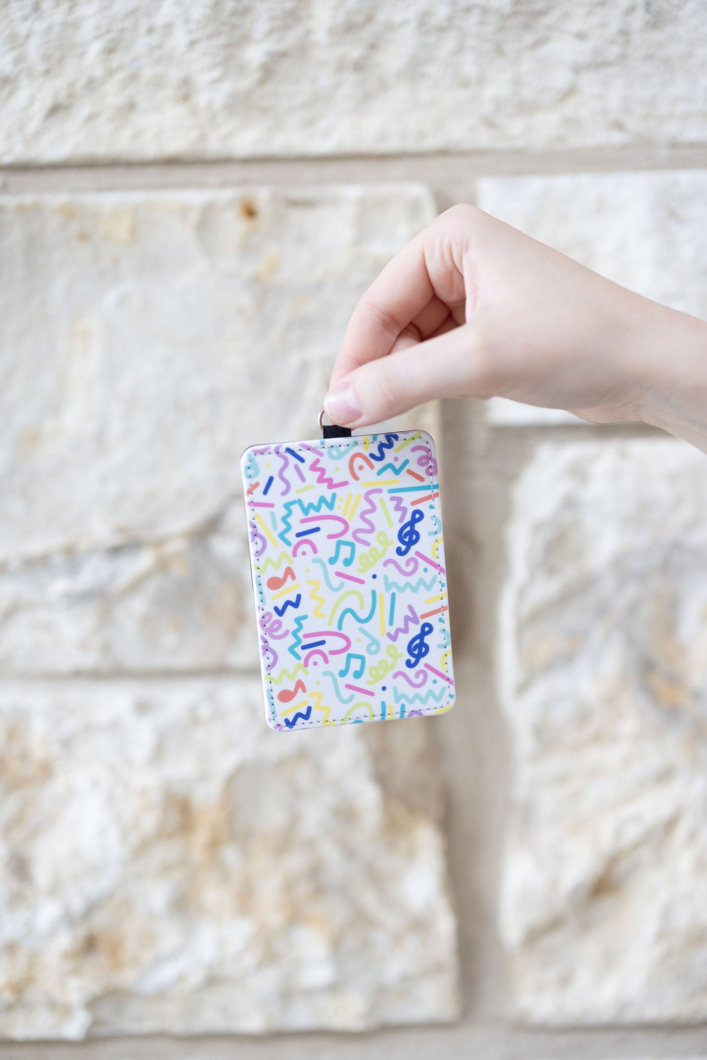 Retro Brights ID Badge Holder