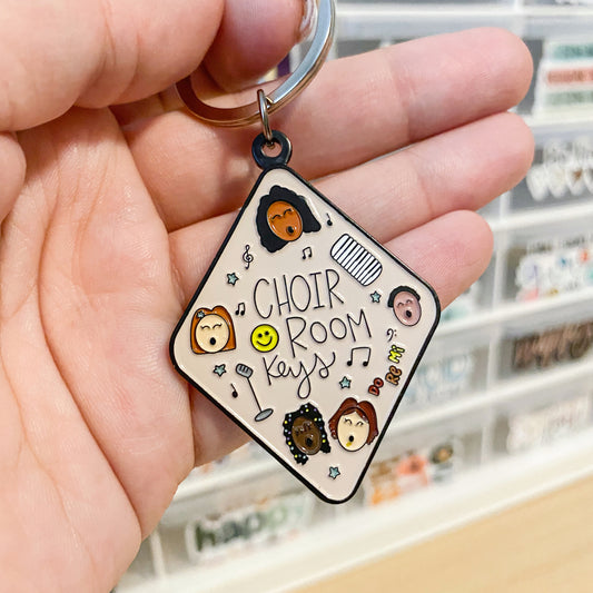 Choir Room Keys Enamel Keychain