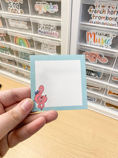 Tara the Treble Clef - Character Sticky Notes