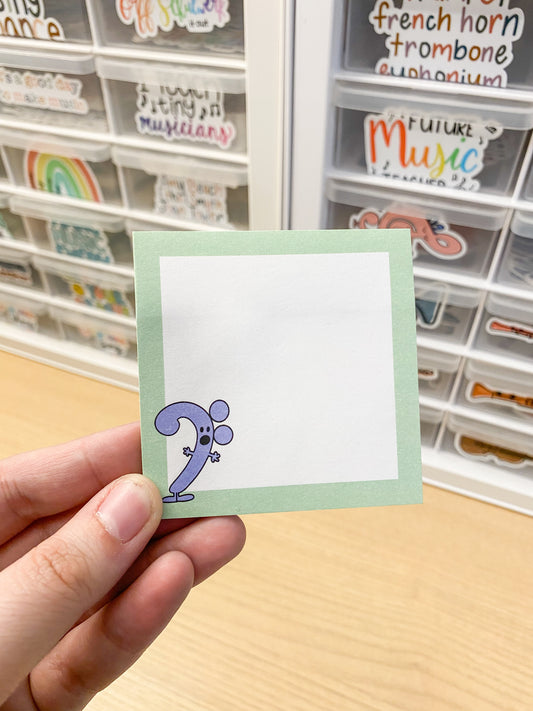Bennett the Bass Clef - Character Sticky Notes