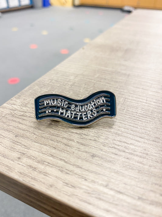 Music Education Matters Enamel Pin